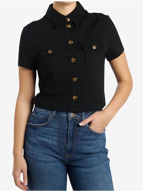 Camicia donna nera GUESS | W5BH56KCMU2/JBLK